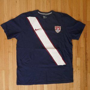 Nike Soccer USA United States Blue World Cup 2010 T-Shirt Mens Size XL